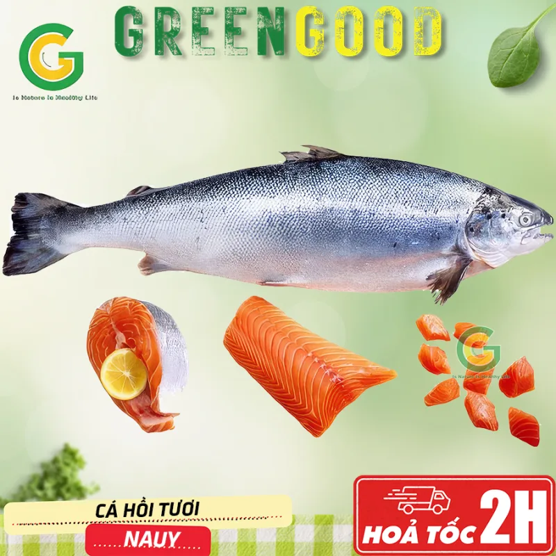 Cá Hồi Nauy Tươi Fillet Nguyên Con (1)