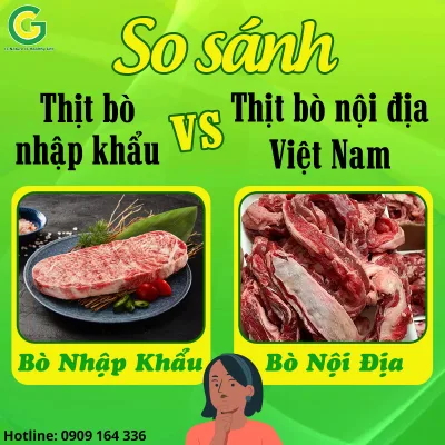 So sánh bò nhập và bò nội địa