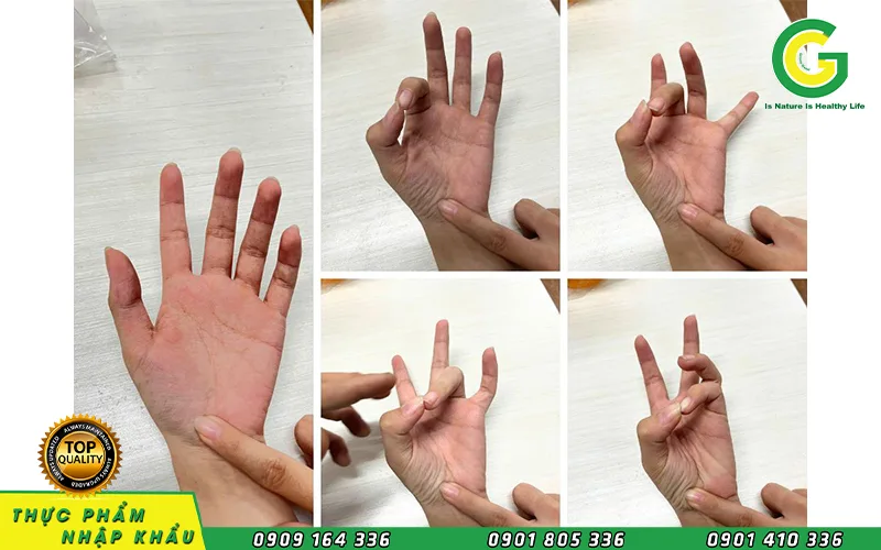So tay đo độ chín hay còn gọi là "Touch Test"