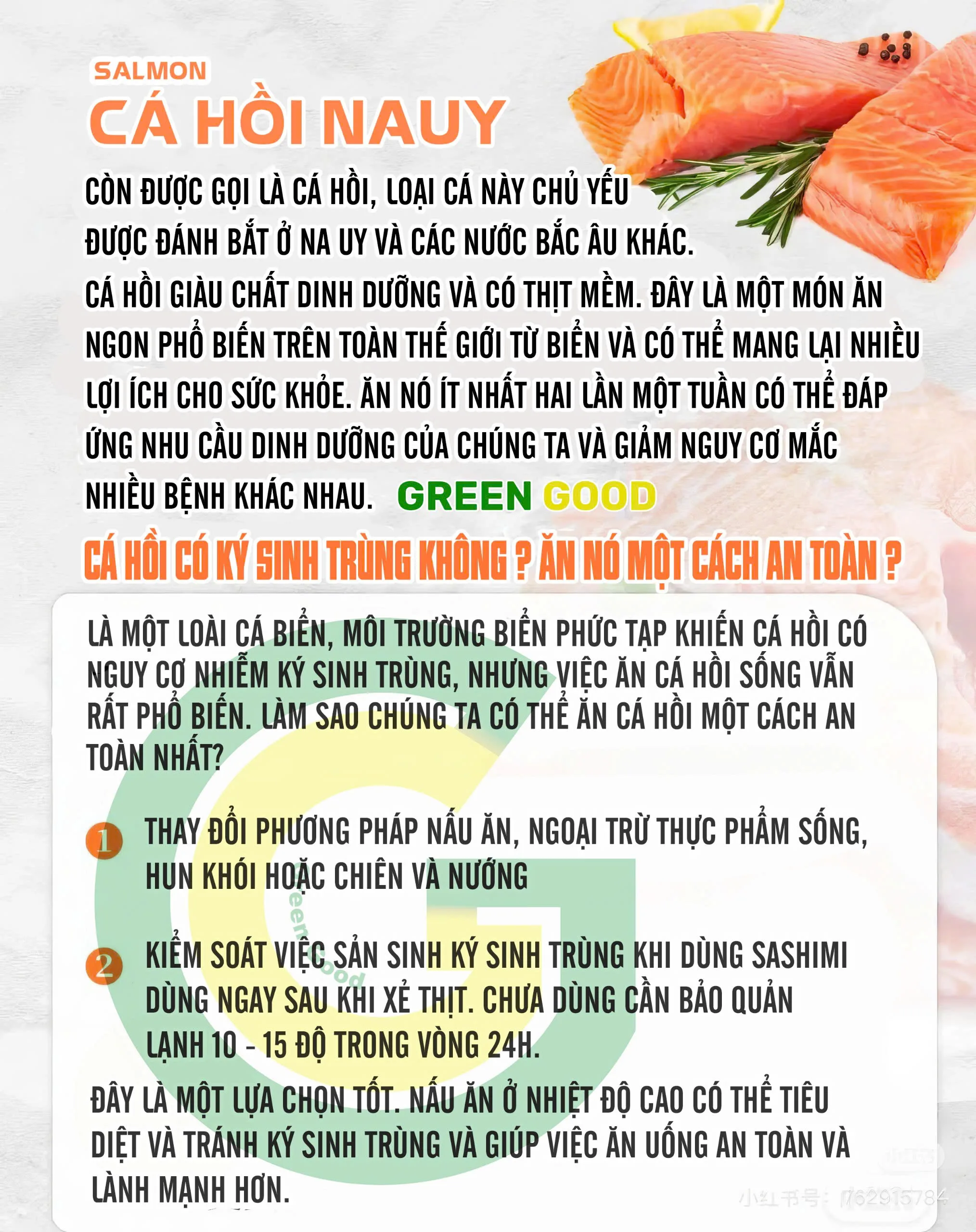 Cá hồi có ký sinh trùng không?