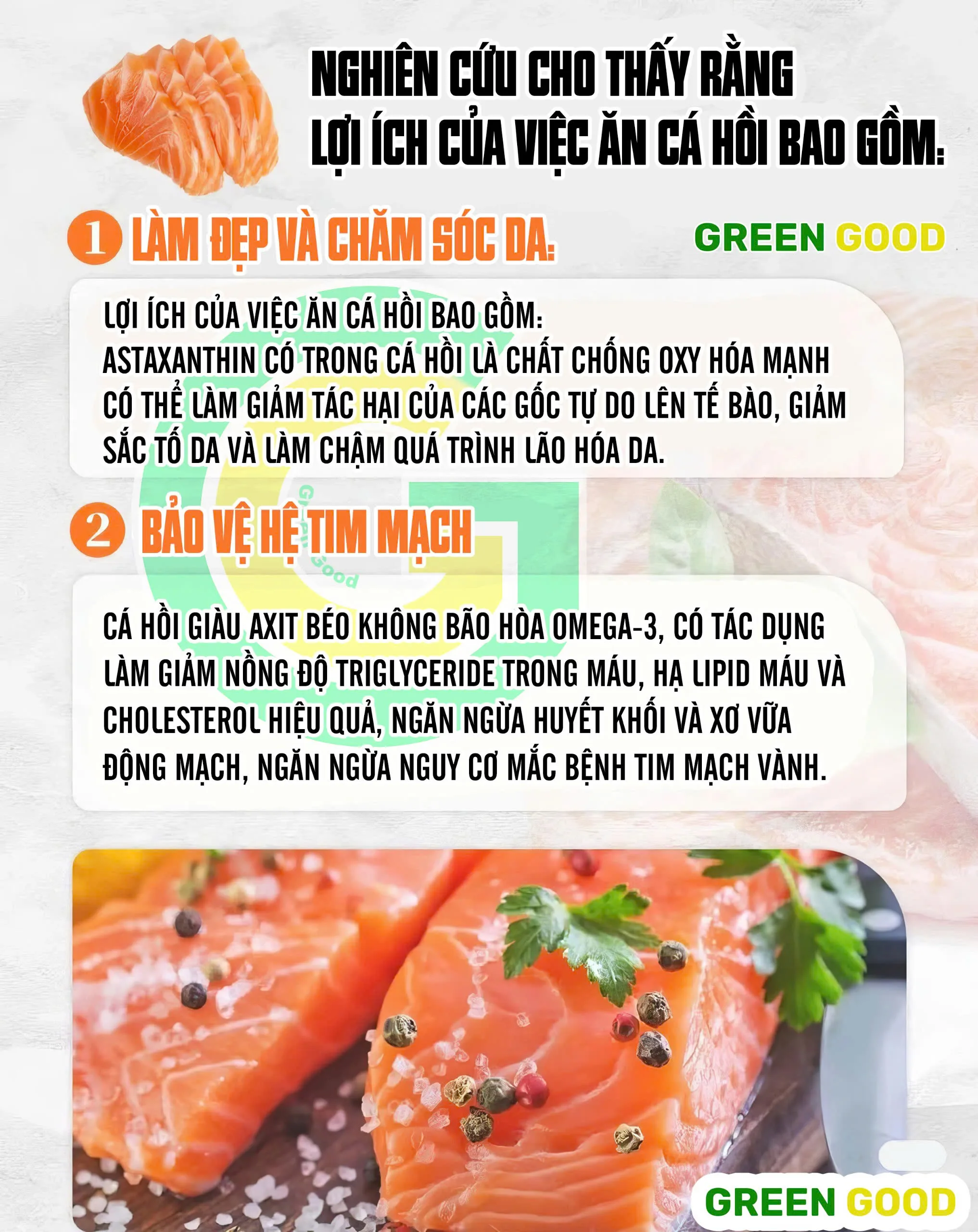Giá trị dinh dưỡng vượt trội của cá hồi Nauy