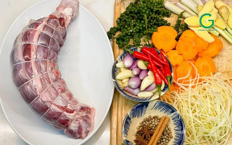 Chọn Nguyên Liệu Làm Bắp Bò Ngâm Giấm