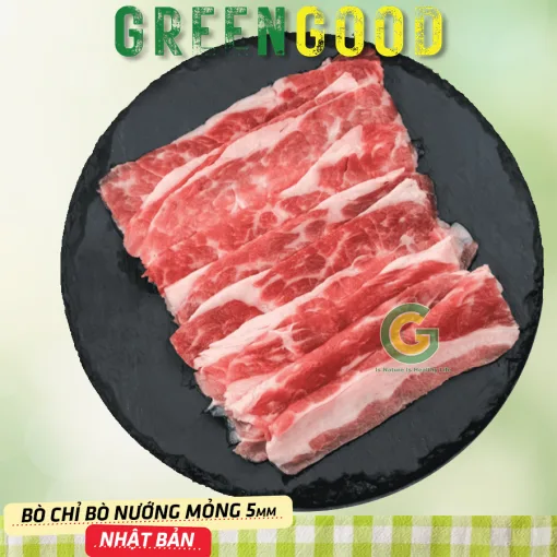 Ba Chỉ Bò Nướng Mỏng 5mm - Ishiga Nhật Bản