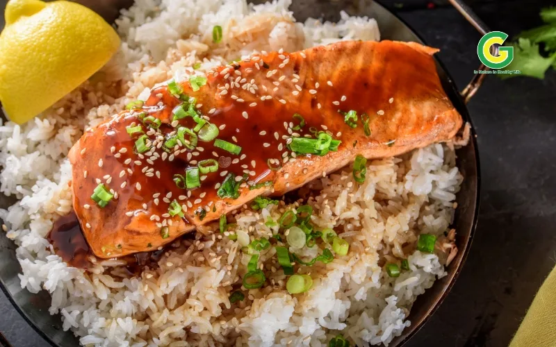 Cá hồi Na Uy áp chảo sốt Teriyaki