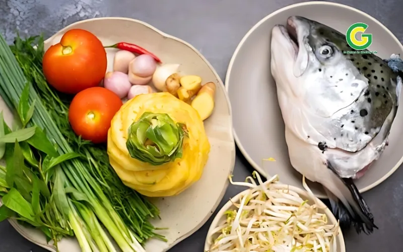 Cách nấu canh chua cá hồi chi tiết từng bước