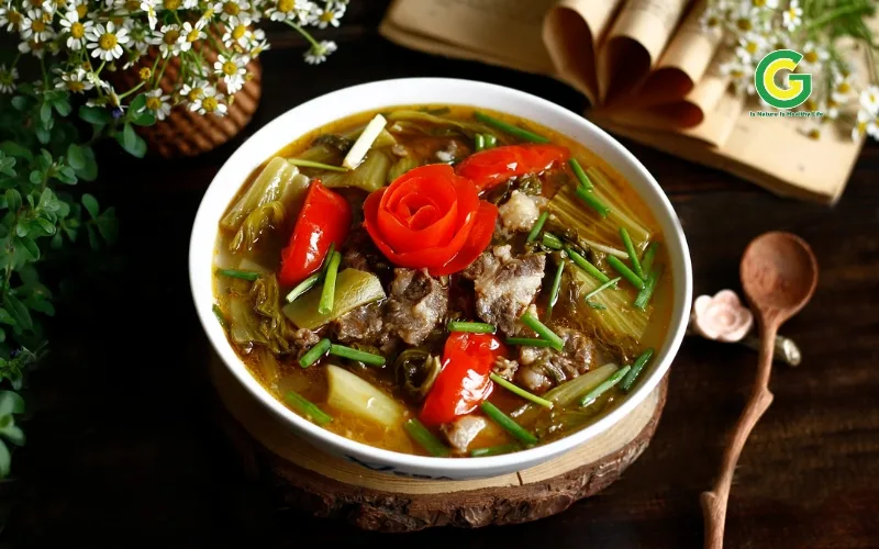 Cách Làm Dẻ Sườn Bò Om Dưa Cải Chua